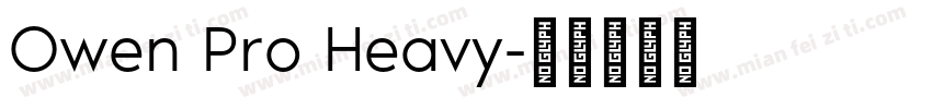 Owen Pro Heavy字体转换